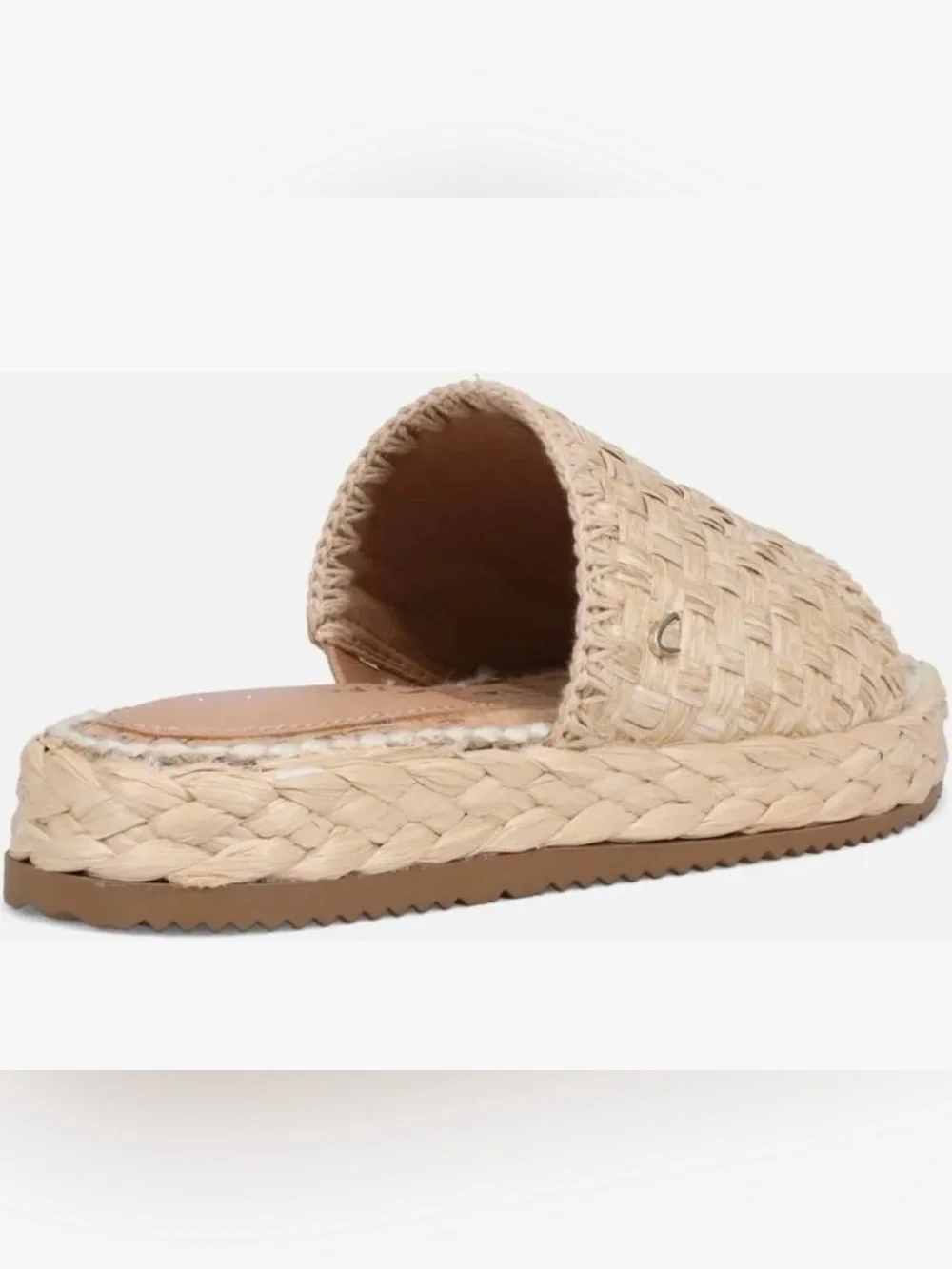 Circus NY by Sam Edelman Wallis Raffia Braided Platform Slide Sandals